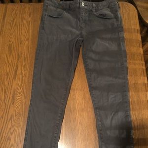 Olive colored jeggings